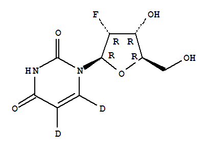 2’-氟-2’-脫氧尿苷-D2結(jié)構(gòu)式_362049-50-1結(jié)構(gòu)式