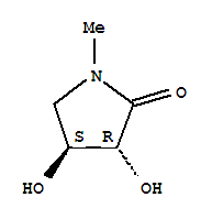 (3R,4S)-3,4-二羥基-1-甲基-2-吡咯烷酮結構式_364752-95-4結構式