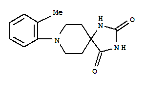 8-(2-甲基苯基)-1,3,8-三氮雜螺[4.5]癸烷-2,4-二酮結(jié)構(gòu)式_365554-76-3結(jié)構(gòu)式