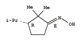 (1E,3R)-N-羥基-3-異丙基-2,2-二甲基環(huán)戊烷亞胺結(jié)構(gòu)式_365978-38-7結(jié)構(gòu)式