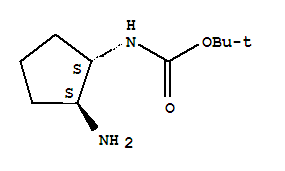 2-甲基-2-丙基[(1S,2S)-2-氨基環(huán)戊基]氨基甲酸酯結(jié)構(gòu)式_365996-21-0結(jié)構(gòu)式