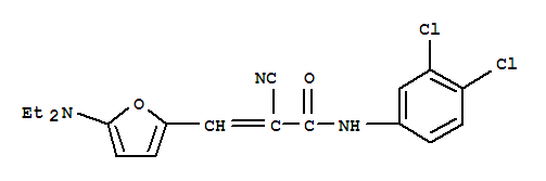 2-氰基-n-(3,4-二氯苯基)-3-[5-(二乙基氨基)-2-呋喃]-2-丙酰胺結構式_366820-66-8結構式