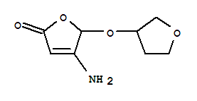 (9ci)-4-氨基-5-[(四氫-3-呋喃)氧基]-2(5H)-呋喃酮結(jié)構(gòu)式_370876-96-3結(jié)構(gòu)式