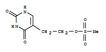 5-(2-甲基磺酰氧基乙基)-尿嘧啶結(jié)構(gòu)式_37107-76-9結(jié)構(gòu)式