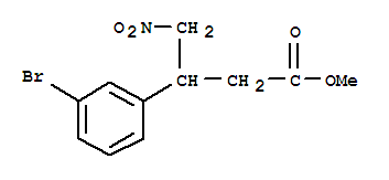 3-(3-溴苯基)-4-硝基丁酸甲酯結(jié)構(gòu)式_372944-86-0結(jié)構(gòu)式