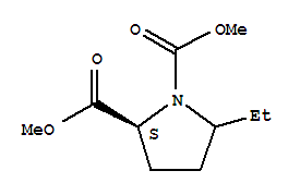 (2S)-(9Ci)-5-乙基-1,2-吡咯烷二羧酸二甲酯結(jié)構(gòu)式_374929-31-4結(jié)構(gòu)式