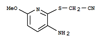 (9ci)-[(3-氨基-6-甲氧基-2-吡啶)硫代]-乙腈結(jié)構(gòu)式_37496-99-4結(jié)構(gòu)式
