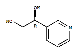 (3R)-3-羥基-3-(3-吡啶基)丙腈結構式_380913-76-8結構式