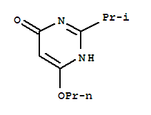 (9ci)-2-(1-甲基乙基)-6-丙氧基-4(1H)-嘧啶酮結(jié)構(gòu)式_38249-41-1結(jié)構(gòu)式