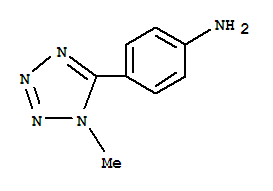 4-(1-甲基-1H-四唑-5-基)苯胺結(jié)構(gòu)式_382637-68-5結(jié)構(gòu)式