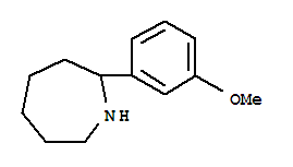 2-(3-甲氧基苯基)-氮雜烷結(jié)構(gòu)式_383129-37-1結(jié)構(gòu)式