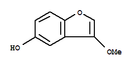 3-甲氧基-1-苯并呋喃-5-醇結(jié)構(gòu)式_384339-97-3結(jié)構(gòu)式