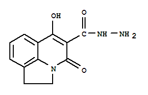 6-羥基-4-氧代-1,2-二氫-4H-吡咯并[3,2,1-Ij]喹啉-5-甲酰肼結(jié)構(gòu)式_384360-73-0結(jié)構(gòu)式