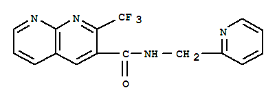 (9ci)-n-(2-吡啶甲基)-2-(三氟甲基)-1,8-萘啶-3-羧酰胺結(jié)構(gòu)式_388565-55-7結(jié)構(gòu)式