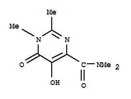 1,6-二氫-5-羥基-n,n,1,2-四甲基-6-氧代-4-嘧啶羧酰胺(9ci)結(jié)構(gòu)式_389130-74-9結(jié)構(gòu)式