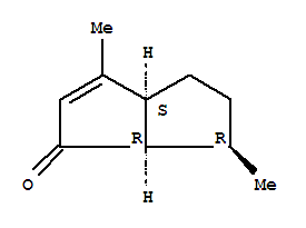 (3aS,6R,6aR)-3,6-二甲基-4,5,6,6A-四氫-1(3aH)-二并環(huán)戊烯酮結(jié)構(gòu)式_389599-94-4結(jié)構(gòu)式