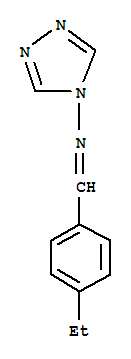(9ci)-n-[(4-乙基苯基)亞甲基]-4H-1,2,4-噻唑-4-胺結構式_393523-46-1結構式