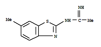 (9ci)-n-(6-甲基-2-苯并噻唑)-鹽酸乙脒結(jié)構(gòu)式_395065-74-4結(jié)構(gòu)式