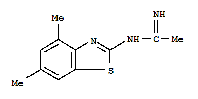 (9ci)-n-(4,6-二甲基-2-苯并噻唑)-鹽酸乙脒結(jié)構(gòu)式_395065-75-5結(jié)構(gòu)式