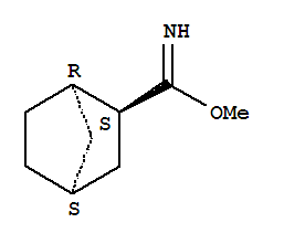 甲基(1R,2S,4S)-雙環(huán)[2.2.1]庚烷-2-甲亞氨酸酯結(jié)構(gòu)式_395082-71-0結(jié)構(gòu)式