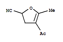 (9ci)-4-乙?；?2,3-二氫-5-甲基-2-呋喃甲腈結(jié)構(gòu)式_39822-46-3結(jié)構(gòu)式