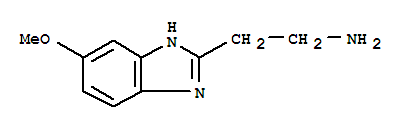 2-(6-甲氧基-1H-苯并咪唑-2-基)乙胺結構式_3998-58-1結構式
