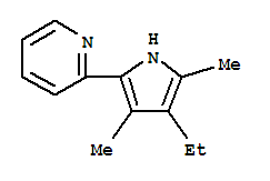 (9CI)-2-(4-乙基-3,5-二甲基-1H-吡咯-2-基)-吡啶結(jié)構(gòu)式_402499-97-2結(jié)構(gòu)式