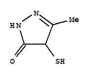 (9ci)-2,4-二氫-4-疏基-5-甲基-3H-吡唑-3-酮結(jié)構(gòu)式_403641-97-4結(jié)構(gòu)式