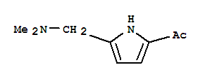 (9ci)-1-[5-[(二甲基氨基)甲基]-1H-吡咯-2-基]-乙酮結(jié)構(gòu)式_412013-37-7結(jié)構(gòu)式