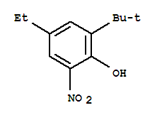 (9CI)-2-(1,1-二甲基乙基)-4-乙基-6-硝基-苯酚結構式_418805-50-2結構式