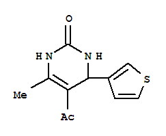 (9ci)-5-乙?；?3,4-二氫-6-甲基-4-(3-噻吩)-2(1H)-嘧啶酮結構式_423153-18-8結構式