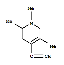 (9CI)-4-乙炔-1,2,3,6-四氫-1,2,5-三甲基-吡啶結(jié)構(gòu)式_42491-41-8結(jié)構(gòu)式