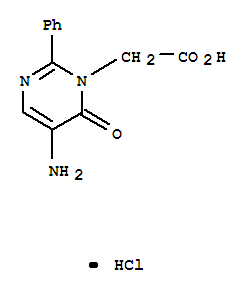 5-氨基-6-氧代-2-苯基-1(6h)-嘧啶乙酸鹽酸鹽結構式_439910-97-1結構式