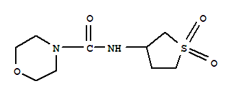 (9ci)-n-(四氫-1,1-二氧化物-3-噻吩)-4-嗎啉羧酰胺結(jié)構(gòu)式_443651-78-3結(jié)構(gòu)式
