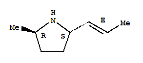 (2R,5S)-rel-(9CI)-2-甲基-5-(1E)-1-丙烯基吡咯烷結(jié)構(gòu)式_445398-96-9結(jié)構(gòu)式