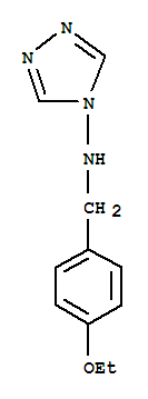 (9ci)-n-[(4-乙氧基苯基)甲基]-4H-1,2,4-噻唑-4-胺結(jié)構(gòu)式_445410-54-8結(jié)構(gòu)式