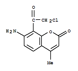 (9ci)-7-氨基-8-(氯乙?；?-4-甲基-2H-1-苯并吡喃-2-酮結(jié)構(gòu)式_445477-12-3結(jié)構(gòu)式