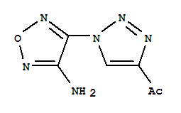 1-[1-(4-氨基-1,2,5-噁二唑-3-基)-1H-1,2,3-噻唑-4-基]乙酮結(jié)構(gòu)式_447409-41-8結(jié)構(gòu)式