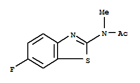 (9ci)-n-(6-氟-2-苯并噻唑)-n-甲基-乙酰胺結(jié)構(gòu)式_452-42-6結(jié)構(gòu)式