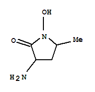 (7ci,8ci)-3-氨基-1-羥基-5-甲基-2-吡咯烷酮結構式_4666-58-4結構式