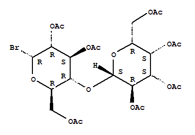 2,3,6,2,3,4,6-庚基-O-乙酰基α-D-乳糖基溴化物結(jié)構(gòu)式_4753-07-5結(jié)構(gòu)式