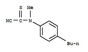 (7ci,8ci)-4-丁基-1-氰基-n-甲基硫代-甲酰苯胺結構式_4953-91-7結構式