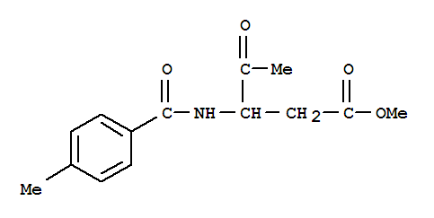 3-[(4-甲基苯甲?；?氨基]-4-氧代戊酸甲酯結(jié)構(gòu)式_496060-65-2結(jié)構(gòu)式