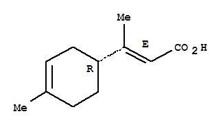 (E)-3-[(r)-4-甲基-3-環(huán)己烯-1-基]-2-丁酸結(jié)構(gòu)式_51373-21-8結(jié)構(gòu)式
