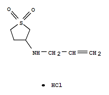 烯丙基-(1,1-二氧代-四氫-1-噻吩-3-基)-胺結(jié)構(gòu)式_5553-32-2結(jié)構(gòu)式