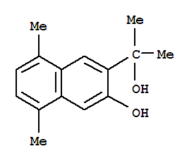 3-(1-甲基-1-羥基乙基)-5,8-二甲基萘-2-醇結構式_61263-73-8結構式