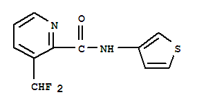 (9ci)-3-(二氟甲基)-n-3-噻吩-2-吡啶羧酰胺結(jié)構(gòu)式_616204-51-4結(jié)構(gòu)式