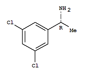 (1R)-1-(3,5-二氯苯基)乙胺結(jié)構(gòu)式_617710-53-9結(jié)構(gòu)式
