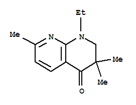 (9ci)-1-乙基-2,3-二氫-3,3,7-三甲基-1,8-萘啶-4(1h)-酮結(jié)構(gòu)式_640730-87-6結(jié)構(gòu)式
