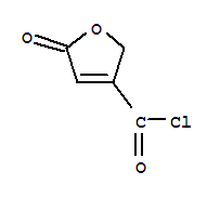 (9ci)-2,5-二氫-5-氧代-3-呋喃羰酰氯結(jié)構(gòu)式_64124-99-8結(jié)構(gòu)式